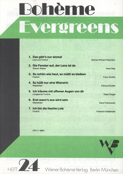 Boheme Evergreens Bd. 24