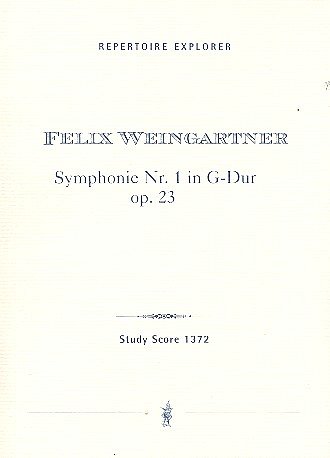 Sinfonie GF-Dur Nr.1 op.23 für Orchester, Sinfo (Stp)