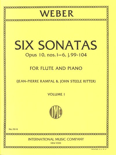 C.M. von Weber: 6 Sonate Vol. 1 (Rampal/Ritter), Fl