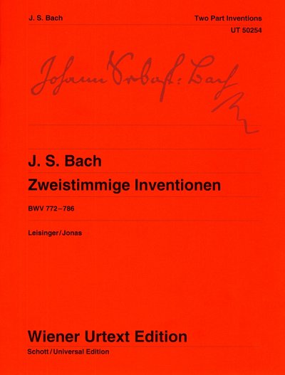 J.S. Bach: Two-Part Inventions BWV 772-786