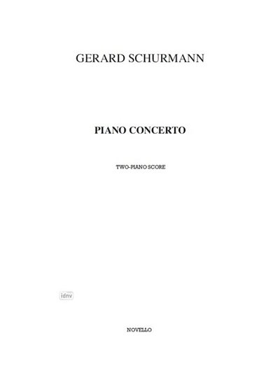 G. Schurmann: Piano Concerto, Klav4m (Part.)