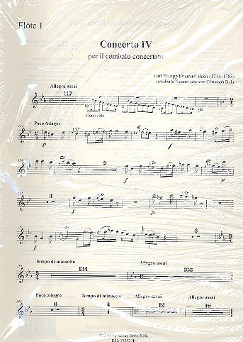 C.P.E. Bach: Concerto IV c-Moll , Kamo (Stsatz)