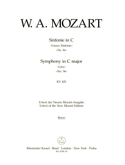 W.A. Mozart: Sinfonie Nr. 36 C-Dur KV 425, Sinfo (KB)