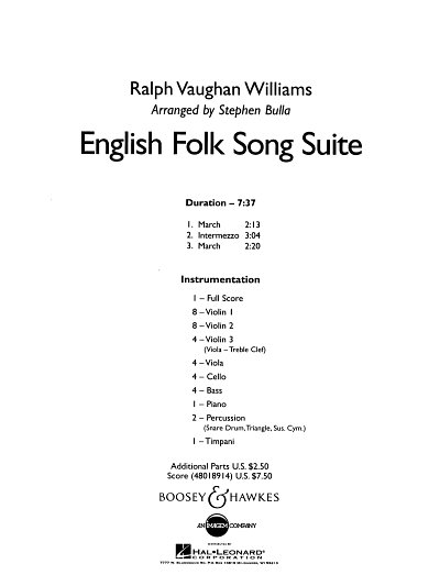 R. Vaughan Williams: English Folk Song Suite, Stro (Part.)