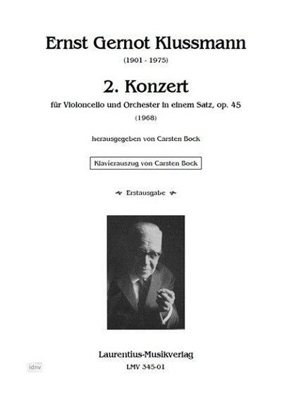E.G. Klussmann: 2. Konzert in einem Satz op. , VcOrch (KASt)