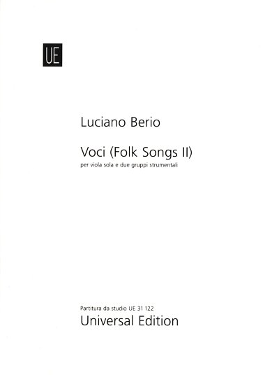 L. Berio: Voci (Folksongs II)  (Stp)