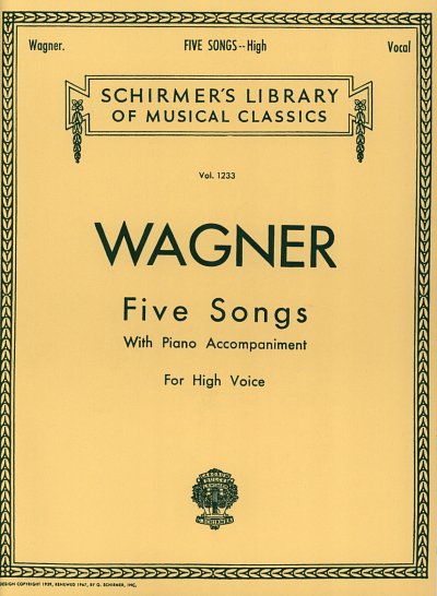 R. Wagner: 5 Songs, GesHKlav