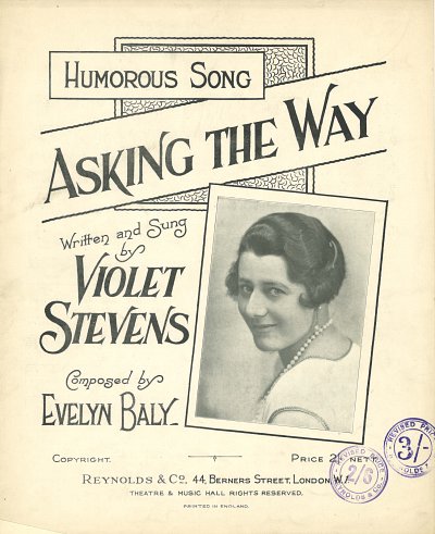 Evelyn Baly, Violet Stevens: Asking The Way