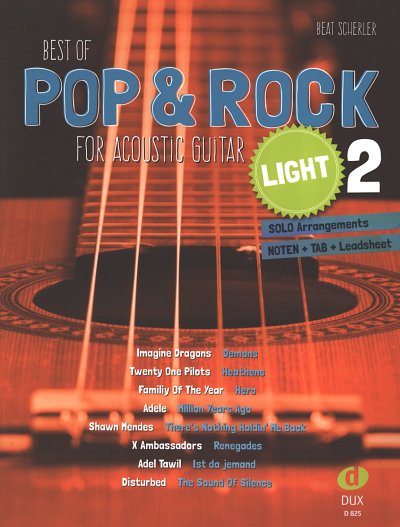 Best of Pop & Rock for Acoustic Guitar light 2, Git
