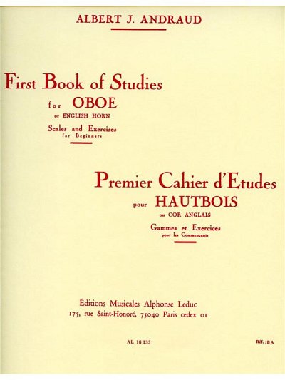 A. Andraud: Cahier d'Etudes Vol.1, Ob (Part.)