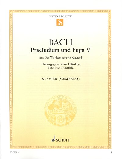 J.S. Bach: Praeludium V und Fuga V D-Dur BWV 850 , Klav
