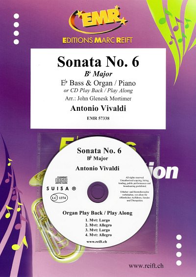 A. Vivaldi: Sonata No. 6, TbEsKlv/Org (+CD)