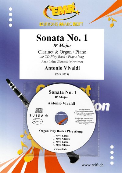 A. Vivaldi: Sonata No. 1, KlarKlv/Org (+CD)