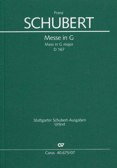 F. Schubert: Missa in G D 167, 3GesGchOrch (Stp)