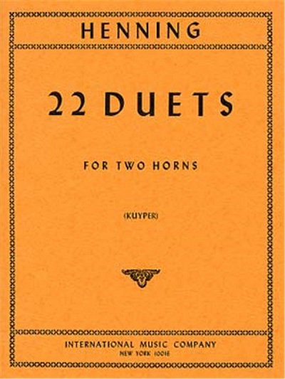 22 Duets for Two Horns (Bu)