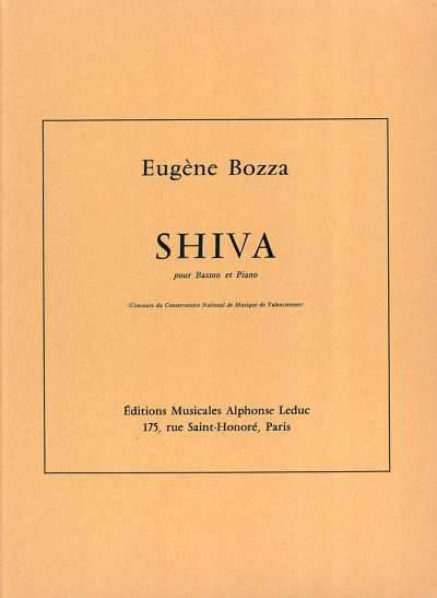 E. Bozza: Shiva, FagKlav (Bu)