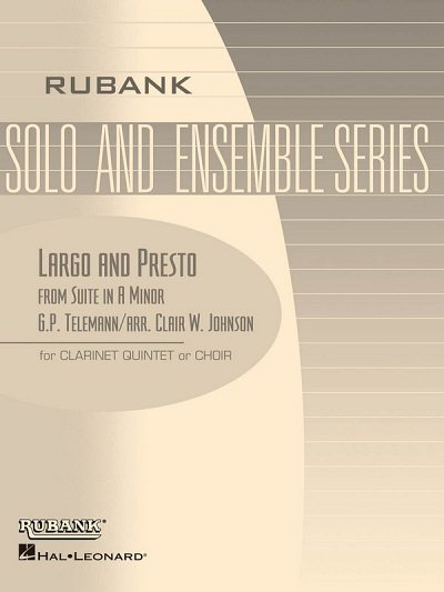 G.P. Telemann: Largo and Presto (from Suite in, Klar (Pa+St)