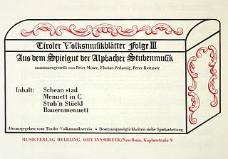 Moser Pedarnig Reitmeir: Tiroler Volksmusikblaetter 3
