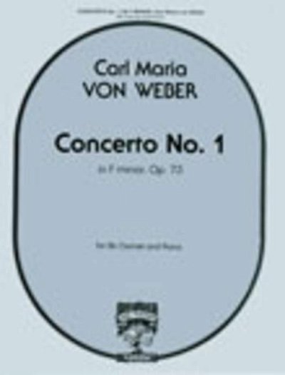 C.M. von Weber: Klarinettenkonzert Nr.1 f-Mo, KlarKlv (KASt)