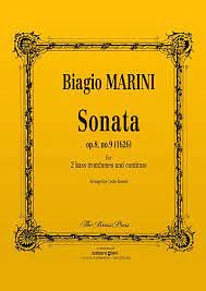 B. Marini: Sonata op. 8/9, 2BassposKlav (KlaPa+St)