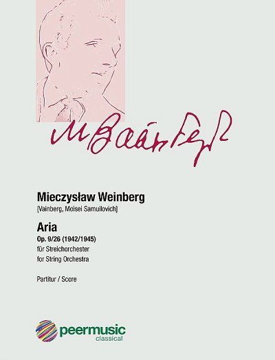 M. Weinberg: Aria op. 9/26, Stro (Part.)