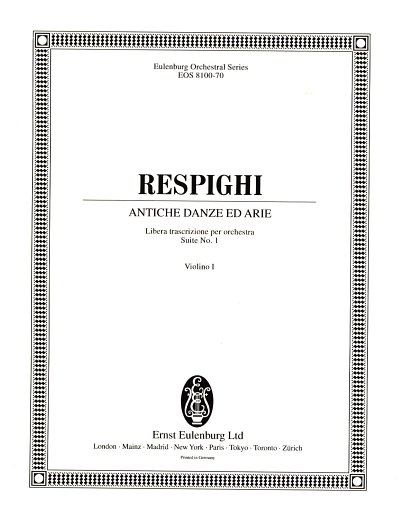 O. Respighi: Antiche Danze ed Arie, Sinfo (Vl1)