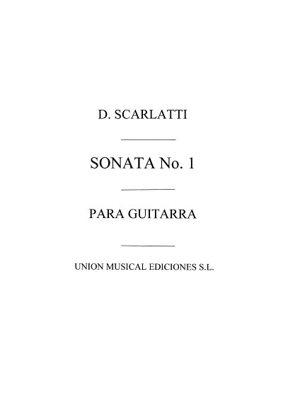 Sonata No.1 La Menor A Minor Suite 28 No.136, Git
