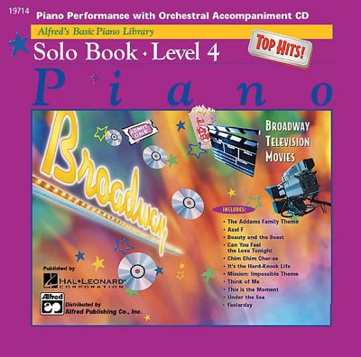 Alfred's Basic Piano Library Top Hits Solo 4 CD, Klav (CD)