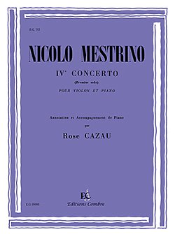 N.  Mestrino: Solo n°1 du concerto n°4, VlKlav (KlavpaSt)
