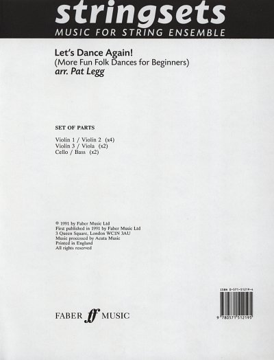 P. Legg: Let's Dance Again!, Stro (Stsatz)
