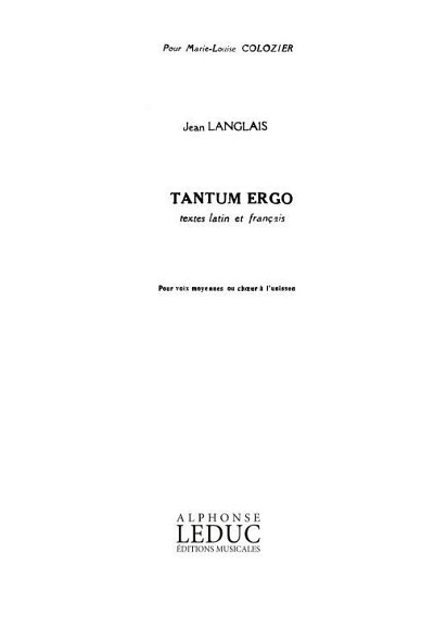 J. Langlais: 3 Prieres No.3 Tantum Ergo Voice a Cappella Choral