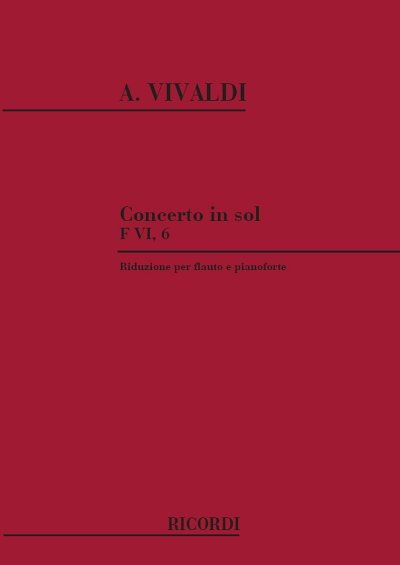 A. Vivaldi: Concerto In Sol Rv 438, FlKlav (KA)