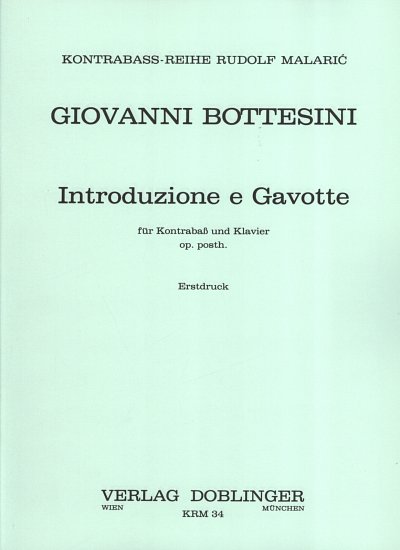 G. Bottesini: Introduzione e Gavotte A-Du, KbKlav (KlavpaSt)
