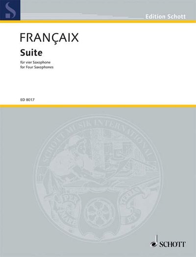 DL: J. Françaix: Suite, 4Sax (Pa+St)