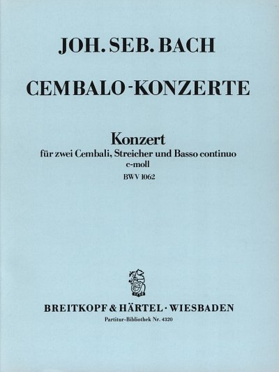 J.S. Bach: Konzert c-Moll BWV 1062 f 2 Cemb, Part.