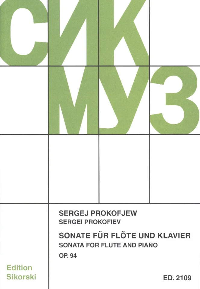 S. Prokofjew: Sonate für Flöte und Klavie, FlKlav (KlavpaSt) (0)