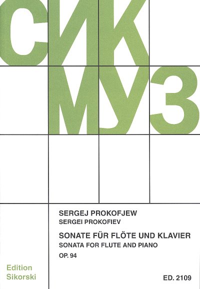 S. Prokofjew: Sonate für Flöte und Klavie, FlKlav (KlavpaSt)