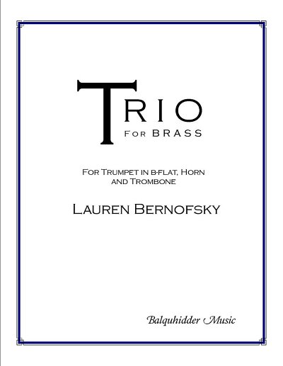 L. Bernofsky: Trio for Brass (Pa+St)