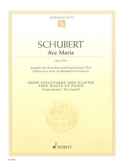 F. Schubert: Ave Maria  B-Dur op. 52/6, GesKlav