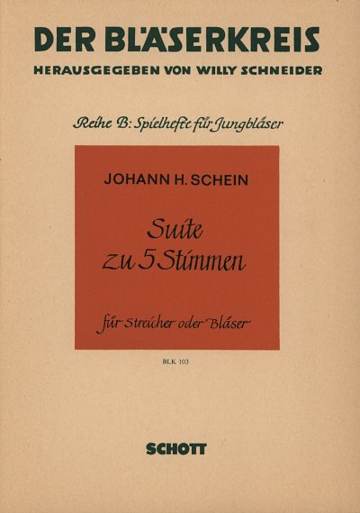J.H. Schein: Suite zu 5 Stimmen  (Pa+St)