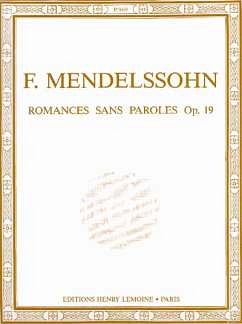 F. Mendelssohn Barth: Romances sans paroles, Klav