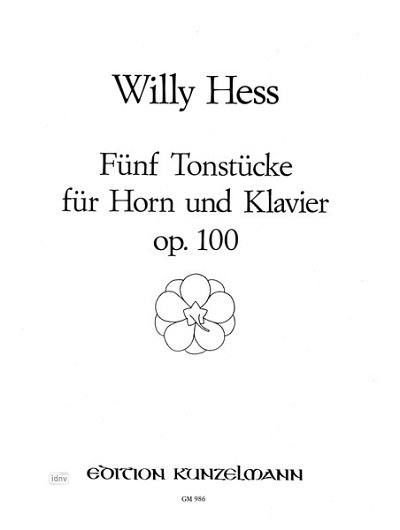 W. Hess: 5 Tonstücke op. 100, HrnKlav (KlavpaSt)