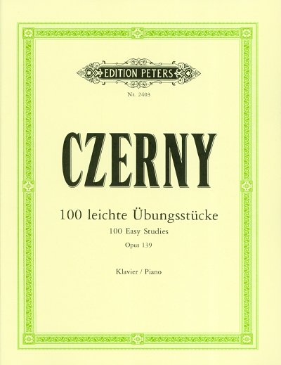 AQ: C. Czerny: 100 leichte Übungsstücke op. 139, Kl (B-Ware)