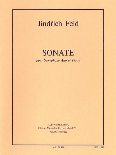 J. Feld: Sonata for Alto Saxophone and Piano, ASaxKlav (Bu)