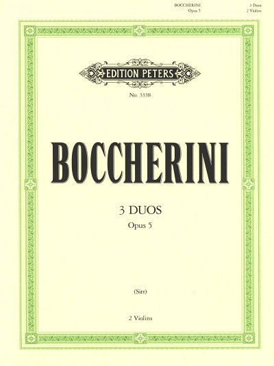 L. Boccherini: 3 Duette Op 5
