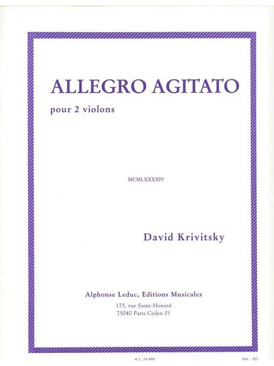 Allegro agitato, 2Vl (Bu)