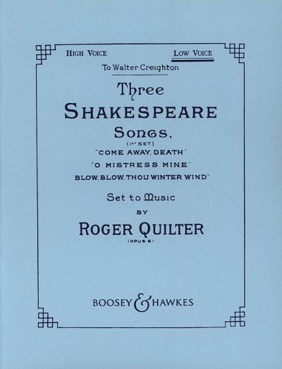 Three Shakespeare Songs Op.6