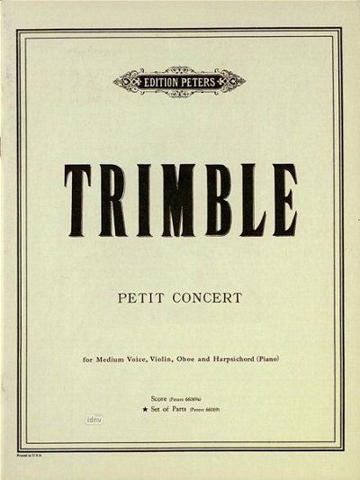 Trimble Lester: Petit Concert