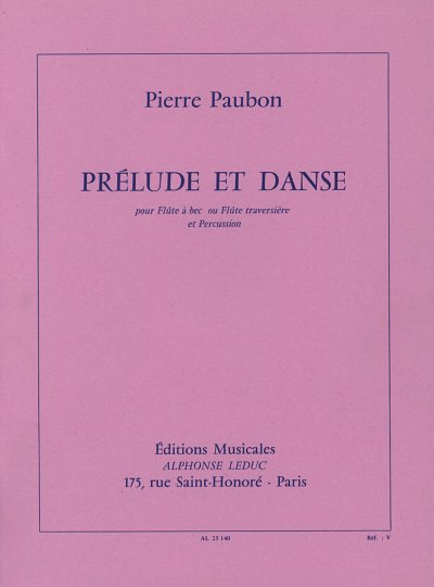 P. Paubon: Prélude et Danse, FlSchl (Part.)