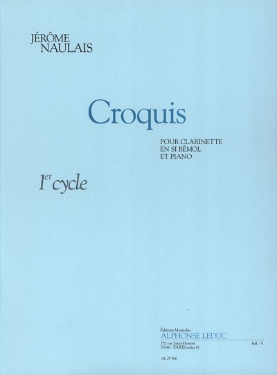 J. Naulais: Croquis 1, KlarKlv (Bu+CD)